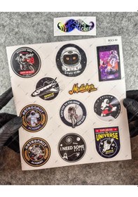 Resim Bdls30 Küçük Boy 10lu Sticker Seti 