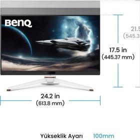 Resim BenQ Mobiuz EX271U 27'' IPS 4K 165Hz 1ms 1x eARC HDMI 2xHDMI DP USB-C FreeSync HDR400 Pivot Kumandalı Oyun Monitörü 