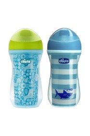 Resim Chicco Isı Yalıtımlı Active Bardak 14m+ - Mavi / 266 ML 
