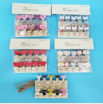 Ahşap Notluk İpli Mandal Diğer