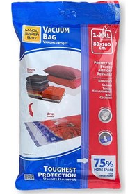 Resim Vakumlu Hurç Poşet Xxl Beden 80x100 Cm Şefaf 