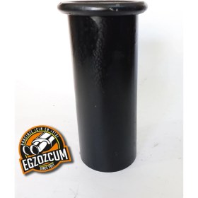 Resim Egzozcum Siyah Antipas Kaplamalı Nikelaj Tekli Önü Düz Egzoz Eksoz Ucu 60 Mm. 