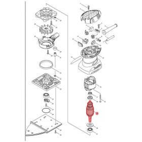 Resim Makita BO4565 Endüvi Rotor Kollektör Ürün Kodu 515708-8 