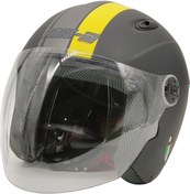 Resim Free-M 601 Yarım Kask Mat Siyah- Sarı Free-M