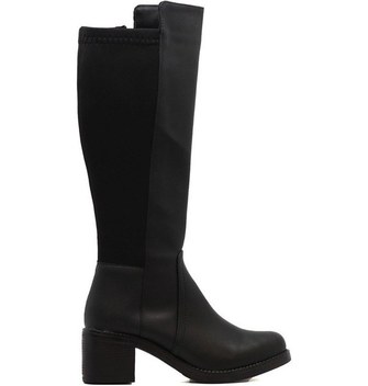 Fox Shoes Kahverengi Kalın Topuklu Kadın Çizme C674250309