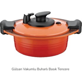 Resim Gülsan Vakumlu Buharlı Basık Pişirici Tencere 