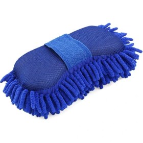 Resim Dream011 Mikrofiber Araç Yıkama Süngeri - Yumuşak Dayanıklı El Fırçası Mavi 