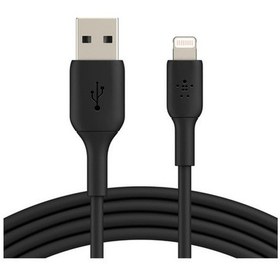Resim Belkin Apple Uyumlu iOS Lightning Hızlı Şarj Ve Data Kablosu 1M Siyah (543906547) 