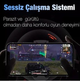 Resim Polham Kasırga Soğutmalı Mavi Işıklı Oyuncular İçin Telefon Soğutma Fanı, Sessiz Soğutucu Radyatör 