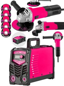 Resim MOONSHOP Pro Alman 200 Amper Profesyonel Dijital Göstergeli Invertör Kaynak Makinesi + Avuç Taşlama Hediyeli 