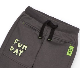 Resim Tuc Tuc Erkek Çocuk Füme Jogger Eşofman Altı - Fun Day Baskılı - 7 Yaş 