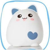 Resim Metabagua Led Gece Lambası Kedi Hayvan Usb Şarj Silikon Karikatür Kreş Lambası Gece Lambası Çocuk Doğum Günü Hediyesi Oyuncak Led Gece Işıkları Azuwgh Mavi 