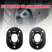 Resim Honda PCX160 21-22 Modelleri için Egzoz Kuyruk Kapak Plastik Son Kapak Uygun 