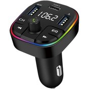 Resim Deppo Trend Bluetooth Araç Kiti Araç Fm Transmitter USB Type-C SD Kart MP3 Flash Için Uygun PD Çakmaklık Girişli 