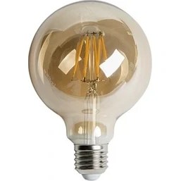 Resim Cata 6 Watt 450 Lümen E27 Duylu 2700 Kelvin Rustik Glop Uzun Filament Ampul (CT-4286) 