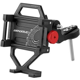 Resim Tenfowee Bisiklet Ve Motosiklet İçin Dayanıklı Alüminyum Telefon Tutucu - Navigasyon Ve Teslimat Kullanımına Uygun Siyah 