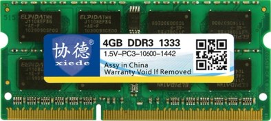 Resim Sones Xıede X043 Ddr3 1333mhz 4gb 1.5v Genel Tam Uyumluluk Bellek Ram Modülü Dizüstü Bilgisayarlar İçin 