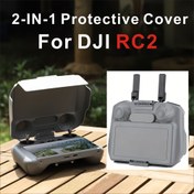 Resim JDI RC2 Ayarlanabilir Işık Kalkanları ve Görünmez Alt Panel Depolama Alanı ile 2'si 1 Arada Koruyucu Kapak - Dayanıklı Plastik Ekran Koruyucu Aksesuar Air3S/Air3/Mini4 Pro Flip Drone Uzaktan Kumanda için, Drone Pilot Ekipmanı | Şık Koruma | Hassas Uyum Tasarımı 