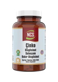 Resim Ncs Çinko (Zinc) Bisglisinat Selenyum Bakır Bisglisinat 60 Tablet 