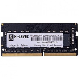 Resim HI-LEVEL 16GB DDR4 3200MHZ NOTEBOOK RAM VALUE HLV-SOPC25600D4/16G 