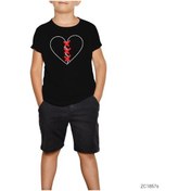 Resim X Tentection Broken Hearth Çocuk Tişört (303056723) Siyah 