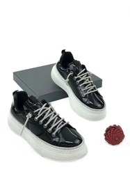 Resim Prego (Park Moda) Taş Biye Bağcıklı Günlük Kadın Spor Ayakkabı SİYAH 