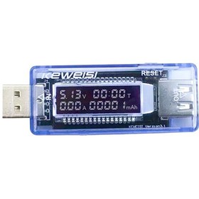 Resim Keweısı Kws-v20 Led Ekranlı Usb Voltmetre Ampermetre Usb Sarj Ve Kapasite Cihazı 3-9v 0-3a 