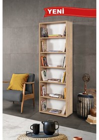 Resim 8122 Evm Kitaplık , 6 Bölmeli , 5 Raflı , Söğüt , Ofis , Çalışma Odası , Salon Diğer 