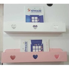 Resim Hommy Kalpli Lana Lake Montessori Kitaplık Raf 