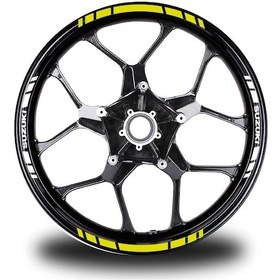 Resim Suzukı Yazılı Kısa Yazısız Kısa Dış Şerit 16'Lı Çift Renk Jant St 