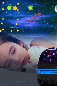 Resim HALL BREATHE Renkli Yıldızlı Gece Lambasıyla Geceleri Büyülü ve Huzurlu Bir Atmosfer 