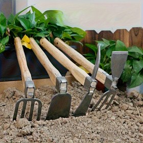 Resim Bahçe Aracı Seti - Dayanıklı Metal Çift Taraflı Kürek, Çiçek ve Sebze Dikimi İçin Uygun, Ev Bahçesi ve Sanat Projeleri İçin Mükemmel 