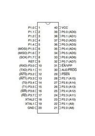 Resim At89S51-24P Dıp-40 24Mhz Mikrodenetleyici 