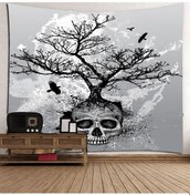 Resim Kosona Kemer Ağacı Desenli Polyester Dekoratif Duvar Örtüsü - Çok Amaçlı Plaj Havlusu Ve Yoga Havlusu 