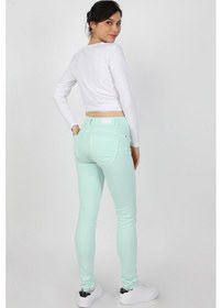 Resim Balins Kadın Gabardin Pantolon Mint Mint Yeşili 