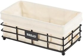 Resim Black Metal Ekmek Sepeti 