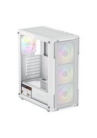 Resim Fazeon F11 650w 80+ Bronze Mesh Rgb 4x120mm Fanlı Atx Beyaz Gamıng Kasa 