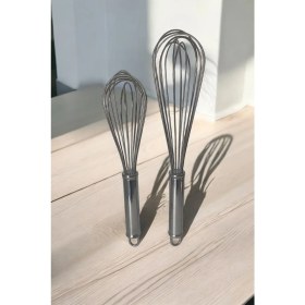 Resim Paslanmaz Çelik 35 cm Büyük Boy Çırpıcı, Profesyonel Kullanım Için Uygun 