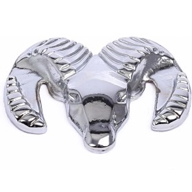 Resim Ledshop Döküm Arma Koç Kafası Krom 2 Adet 