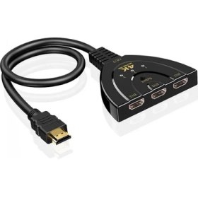 Resim Leonpro HDMI Splitter 3 Port Hdmı 4K Ultra Splitter 3 Girş 1 Çıkış Hd Splitter 