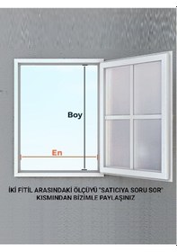 Resim Kamataş Menteşeli Kapı Sinekliği Antrasit En: 0-90 Cm. Boy: 0-210 Cm 