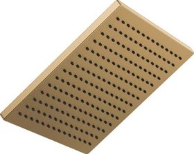 Resim Delta - Musluk Tek Sprey Raincan Duş Başlığı, Altın Duş Başlığı, Yağmur Duş Başlığı, Kare Duş Başlığı, Metal Duş Başlığı, 2.5 GPM Akış Hızı, Şampanya Bronz 52159-CZ25 