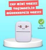 Resim shopwave Mini Termal Yazıcı Kablosuz Taşınabilir Bluetooth Bağlantılı 200 DPI 