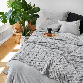 Resim CHUNKY GRİ YATAK ÖRTÜSÜ 