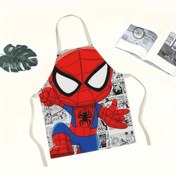 Resim MARVEL Örümcek Adam Ayarlanabilir Önlük - Kırmızı ve Mavi Süper Kahraman Tasarımlı Dayanıklı Polyester Mutfak Önlüğü, Pişirme, Barbekü, Çay Zamanı için - Marvel Hayranları için Eğlenceli Hediye 