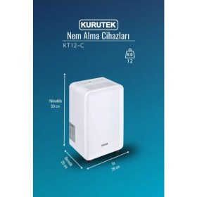 Resim Kurutek KT12C Ev Tipi Nem Alma Cihazı 