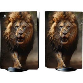Resim Kt Grup Aslan Playstation 5 Standart Kasa Dijital Versiyon Full Sticker Kaplama Seti 