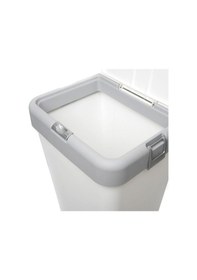 Resim Çamaşır Sepeti Bas-çek Kirli Çamaşır Kutusu 40 Litre Gri Beyaz 