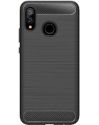 Resim Microcase Huawei Nova 3 Brushed Carbon Fiber Silikon Tpu Kılıf - Siyah 