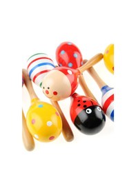 Resim Yumurta Marakas Çok Renkli 